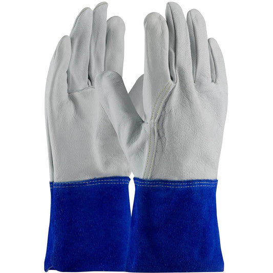 White Leather Gloves - PIP - Durable Protection