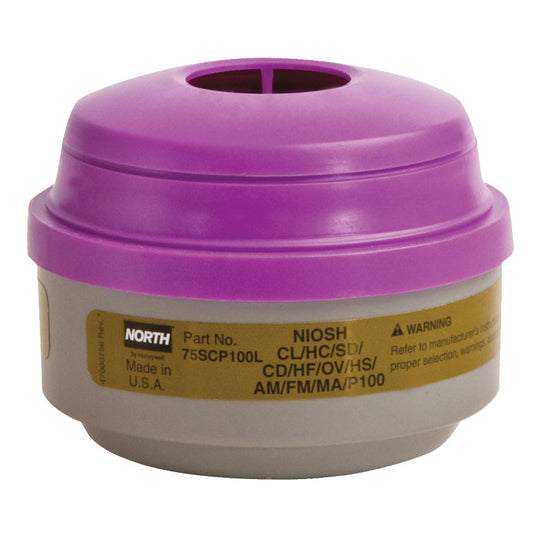 Purple Respirator Cartridges - North Safety - P100 Filter