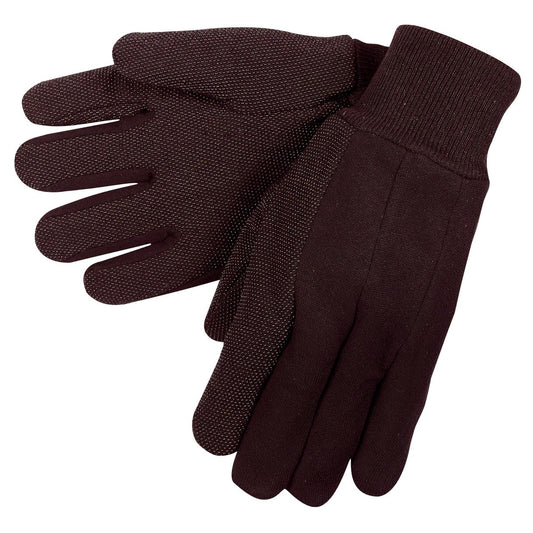 Brown Cotton Gloves - MCR Safety - Comfortable Jersey