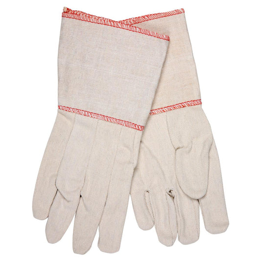 4.5" Gauntlet Cuff Cotton Gloves - MCR Safety - Durable Canvas