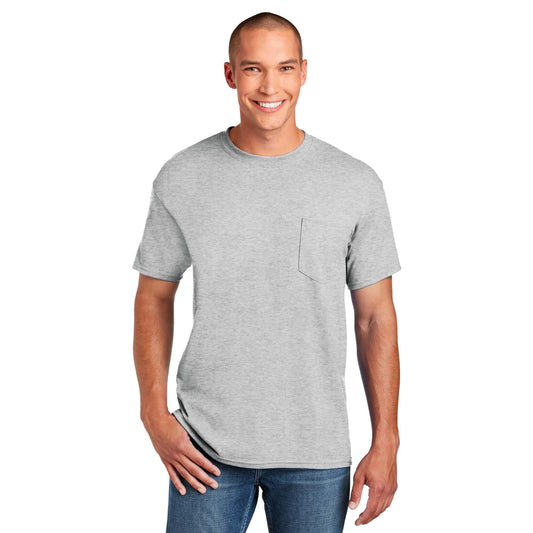 Ash Grey T-Shirt - Gildan - Soft Moisture-Wicking