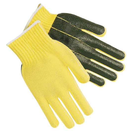 Yellow String Knit Gloves - MCR Safety - Durable Protection