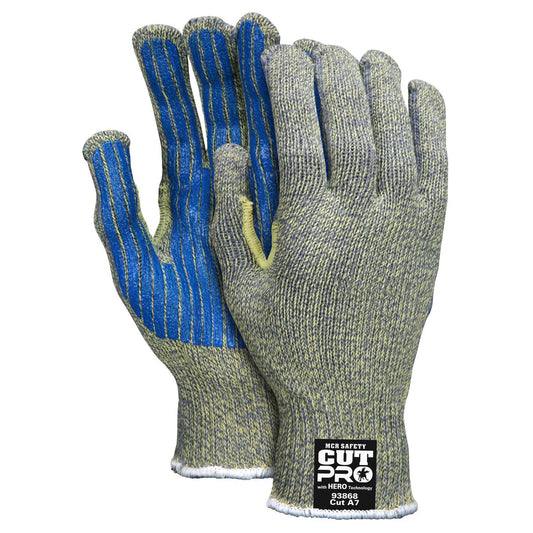 PVC Stripes String Knit Gloves - MCR Safety - Durable Design
