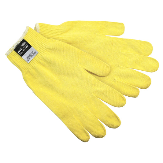 Yellow String Knit Gloves - MCR Safety - Cut Resistant