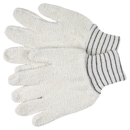 White Cotton Gloves - MCR Safety - Durable Terrycloth