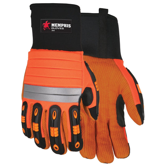 Hi-Viz Performance Gloves - MCR Safety - Durable Design