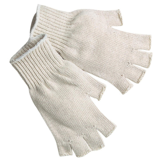 7 Gauge Cotton/Polyester String Knit Gloves - MCR Safety - Fingerless