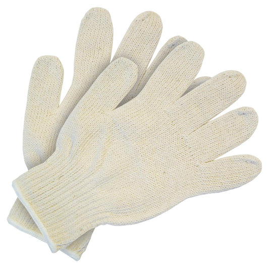 Hemmed String Knit Gloves - MCR Safety - Durable Cotton