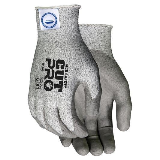 Gray String Knit Gloves - MCR Safety - Cut Resistant