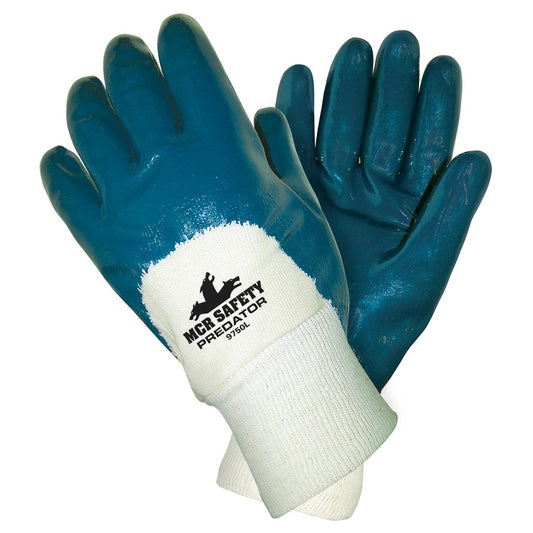 Size Small String Knit Gloves - MCR Safety - Nitrile Coated