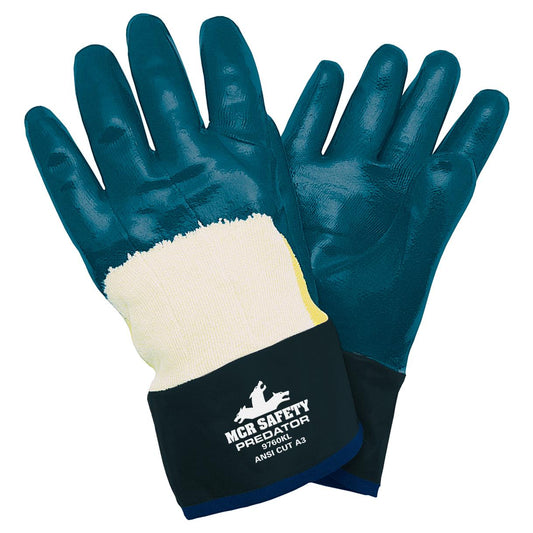 Jersey Lined Rubber Gloves - MCR Safety - Nitrile Coated