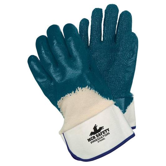 Safety Cuff String Knit Gloves - MCR Safety - Nitrile Coated