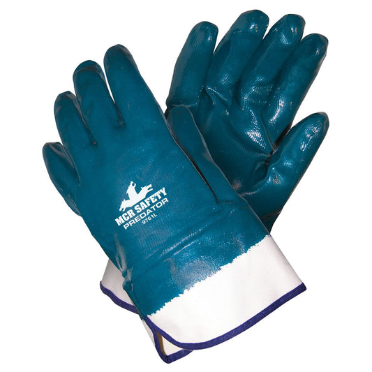 Large Rubber Gloves - MCR Safety - Fully Coated Nitrile