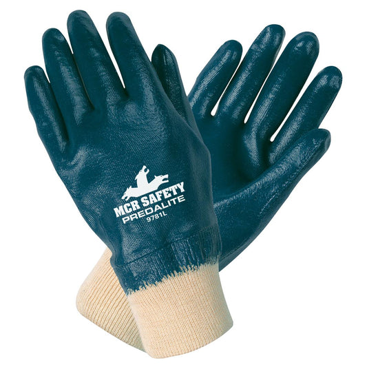Interlock Liner Rubber Gloves - MCR Safety - Nitrile Coating