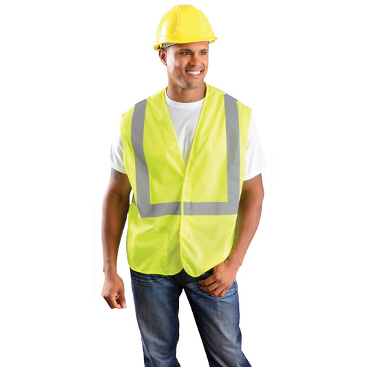 Yellow/Lime Safety Vest - OK-1 - Reflective Mesh