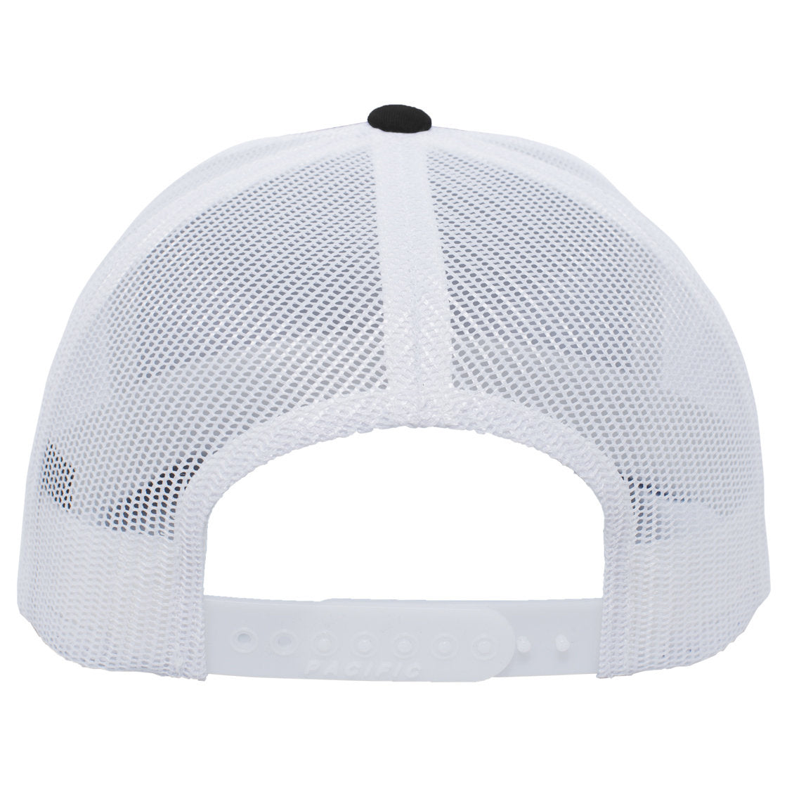 Black/White Ball Caps - Pacific Headwear - Stylish Trucker - Fashion Accessory