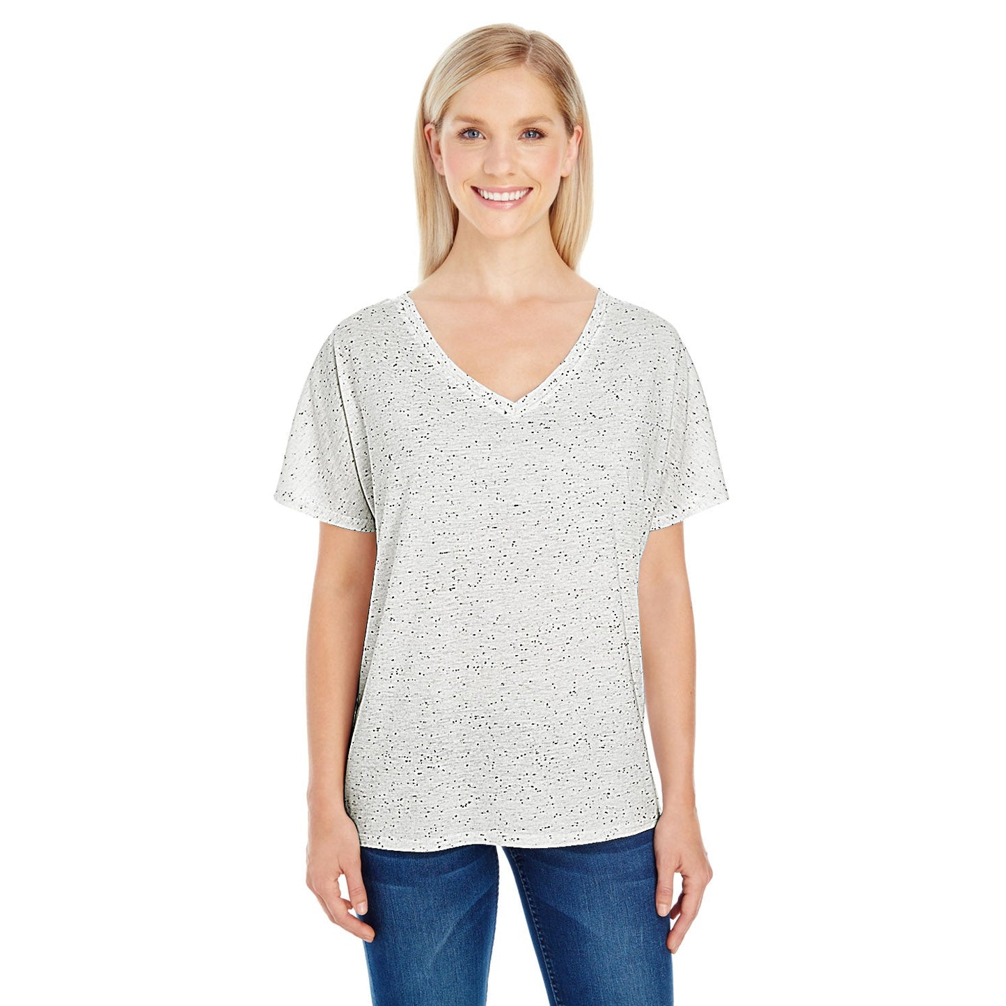 Black Fleck T-Shirt - Threadfast - Lightweight Blend