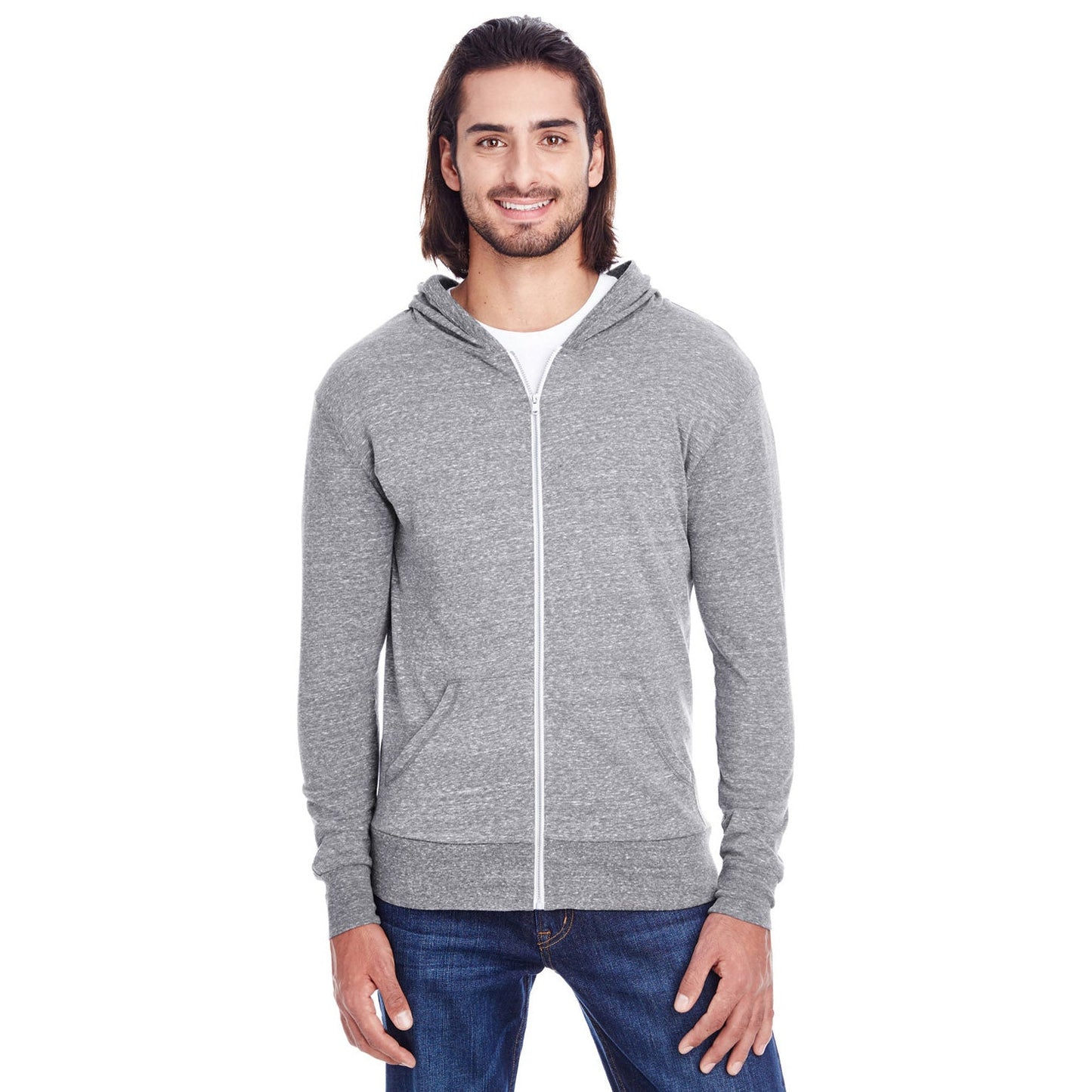 Black Triblend Hoodie - Threadfast - Eco-Friendly Design