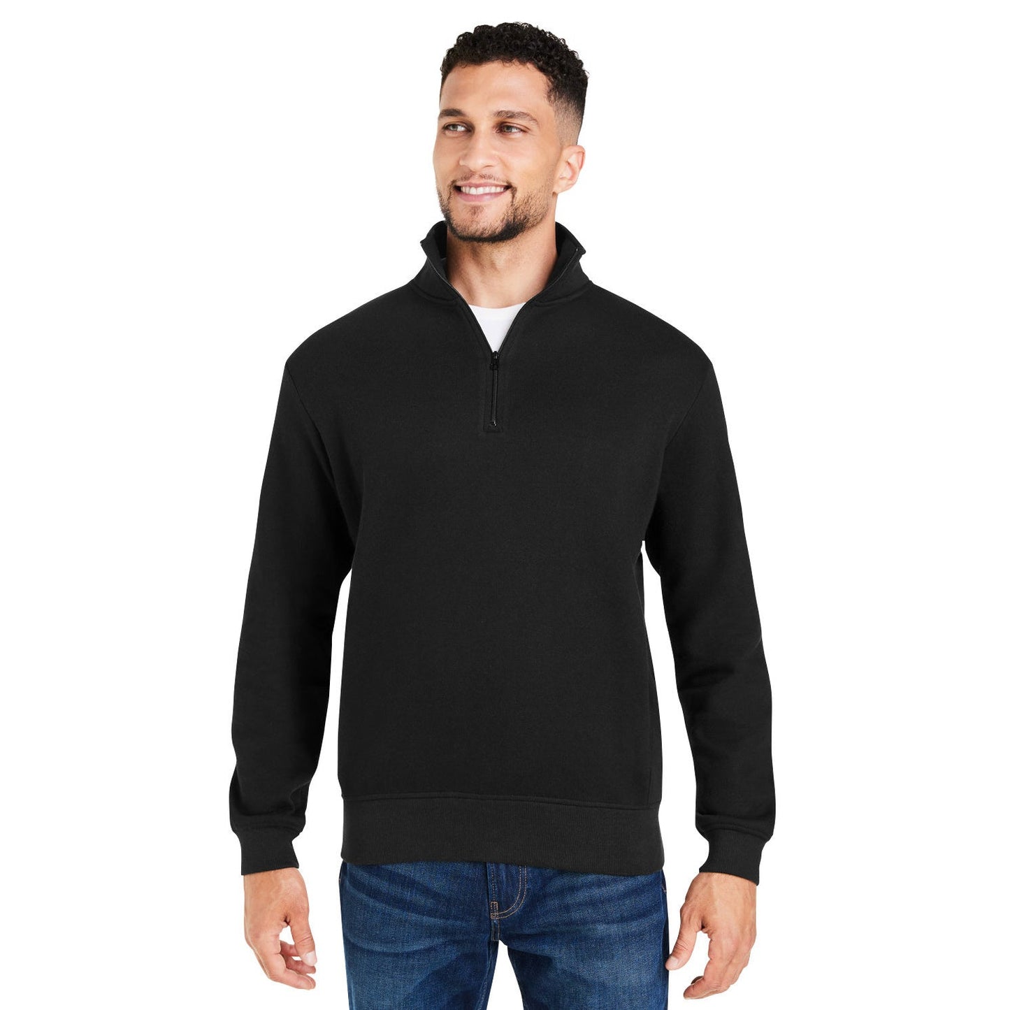 Black Sweatshirts - Threadfast - Cozy Fleece Design