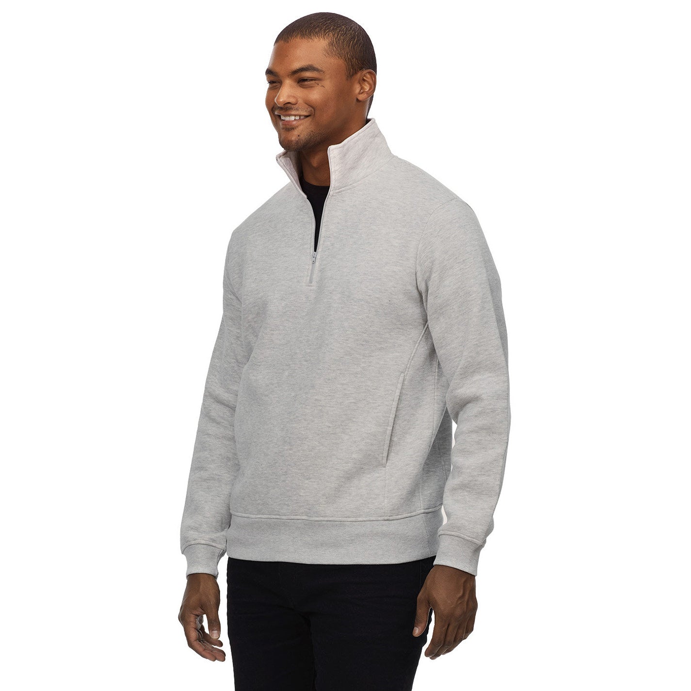 Black Sweatshirts - Threadfast - Cozy Fleece Design