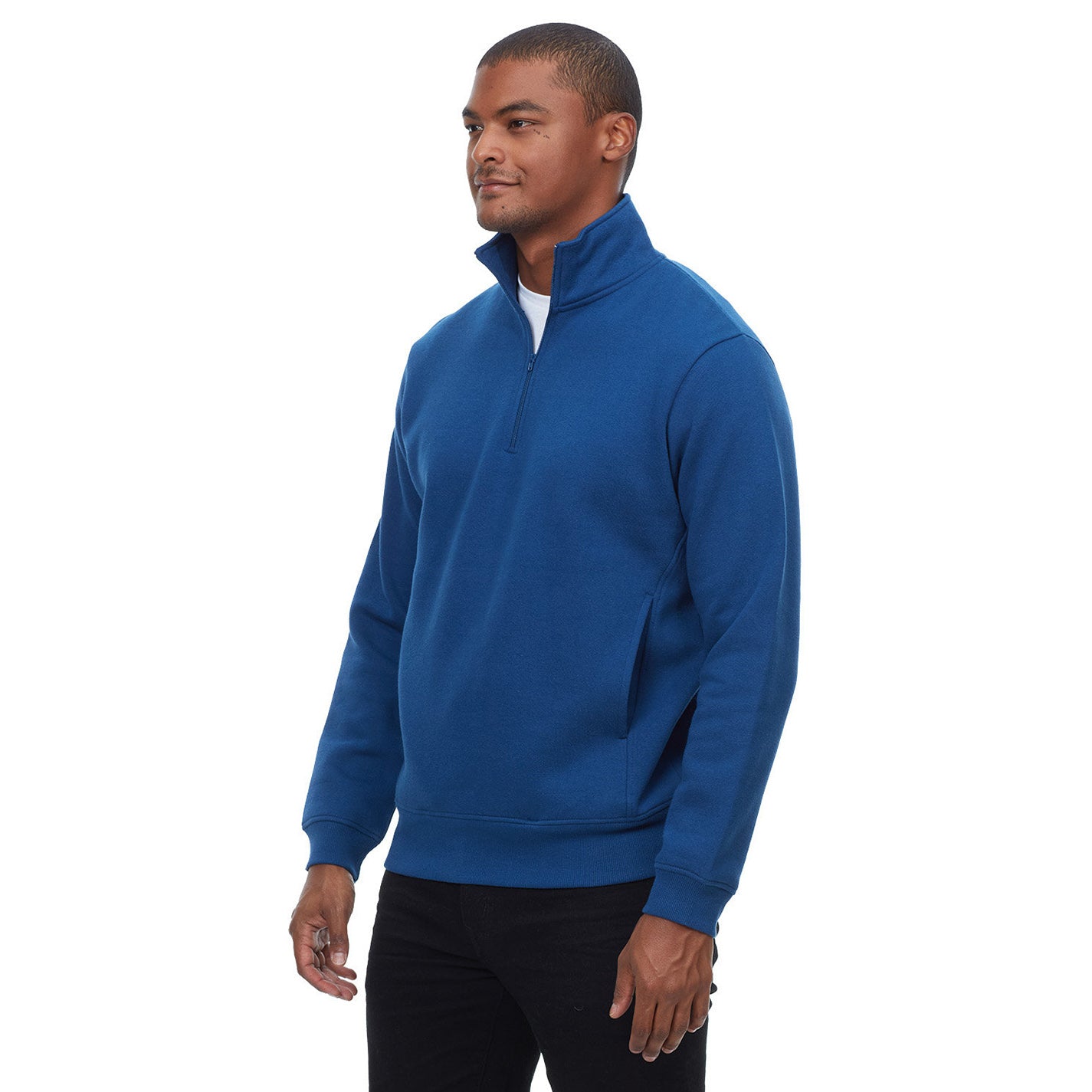 Black Sweatshirts - Threadfast - Cozy Fleece Design