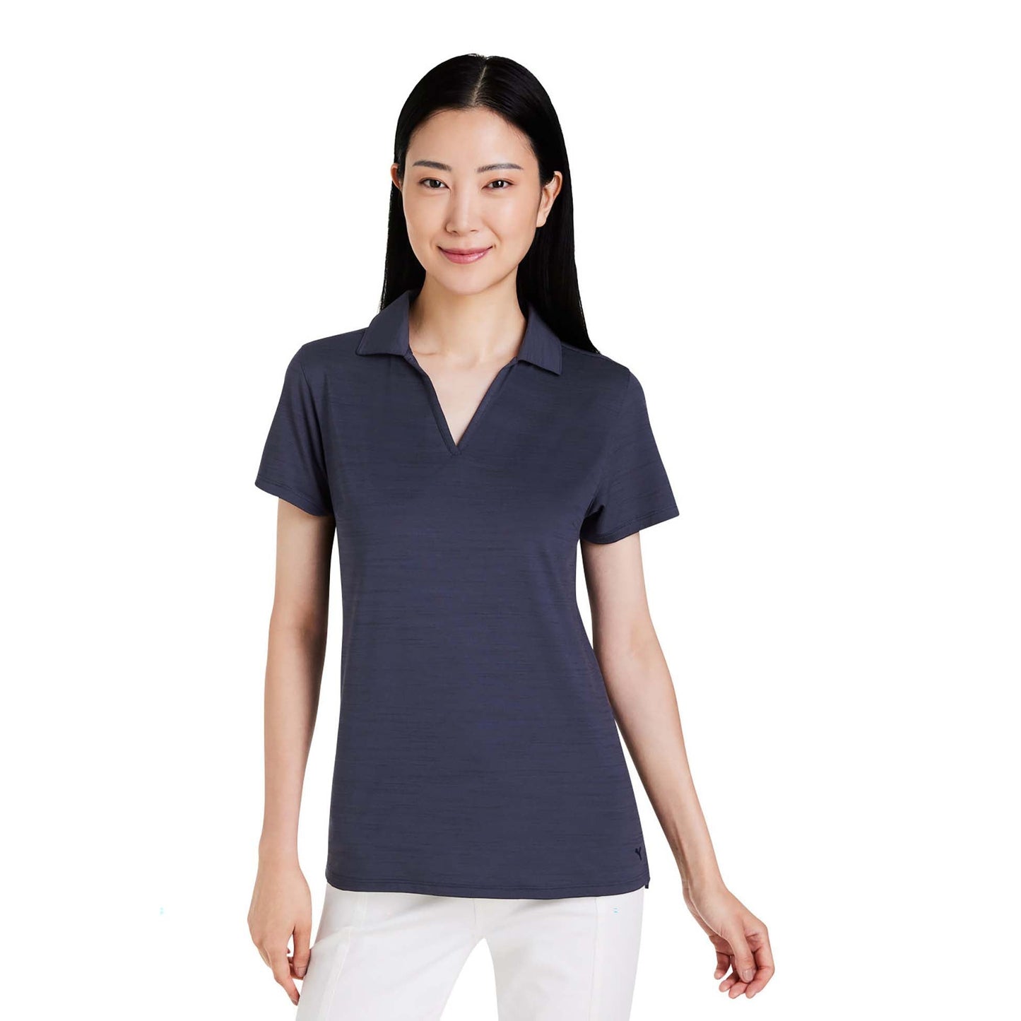 Puma Black Heather Polo - PUMA - Moisture Wicking