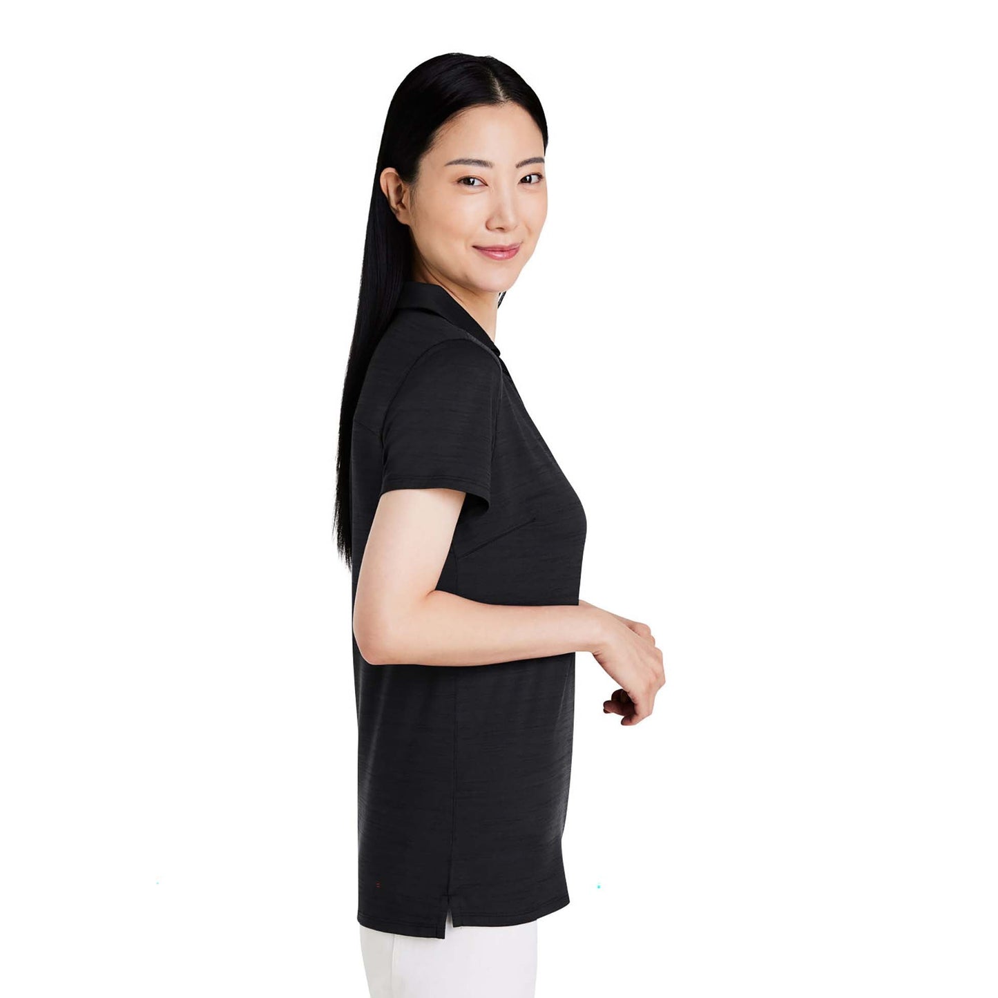 Puma Black Heather Polo - PUMA - Moisture Wicking