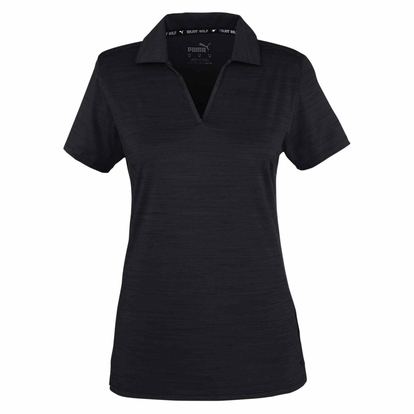Puma Black Heather Polo - PUMA - Moisture Wicking