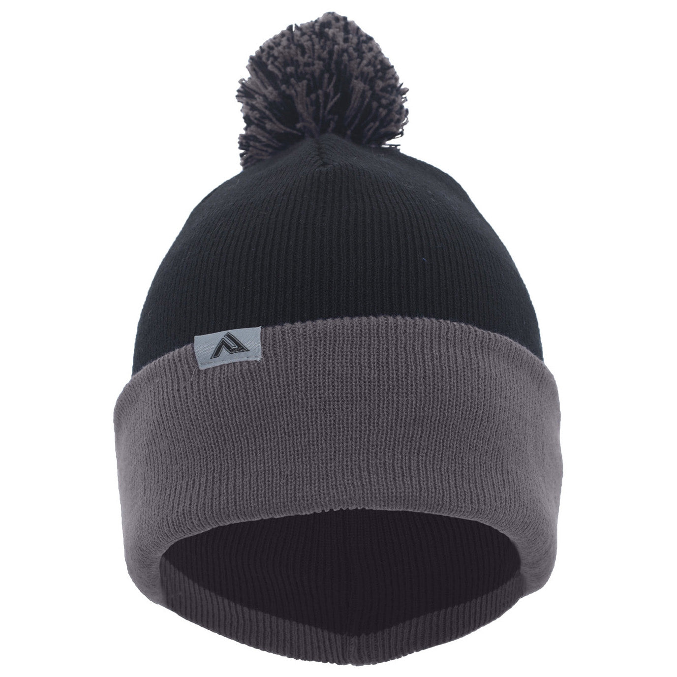 Black/Red Beanies - Pacific Headwear - Stylish Knit Pom-Pom
