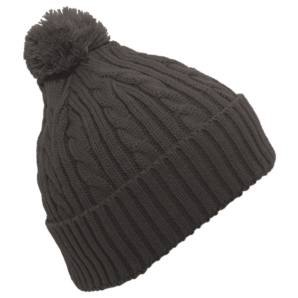 Black Beanies - Pacific Headwear - Cable Knit Style
