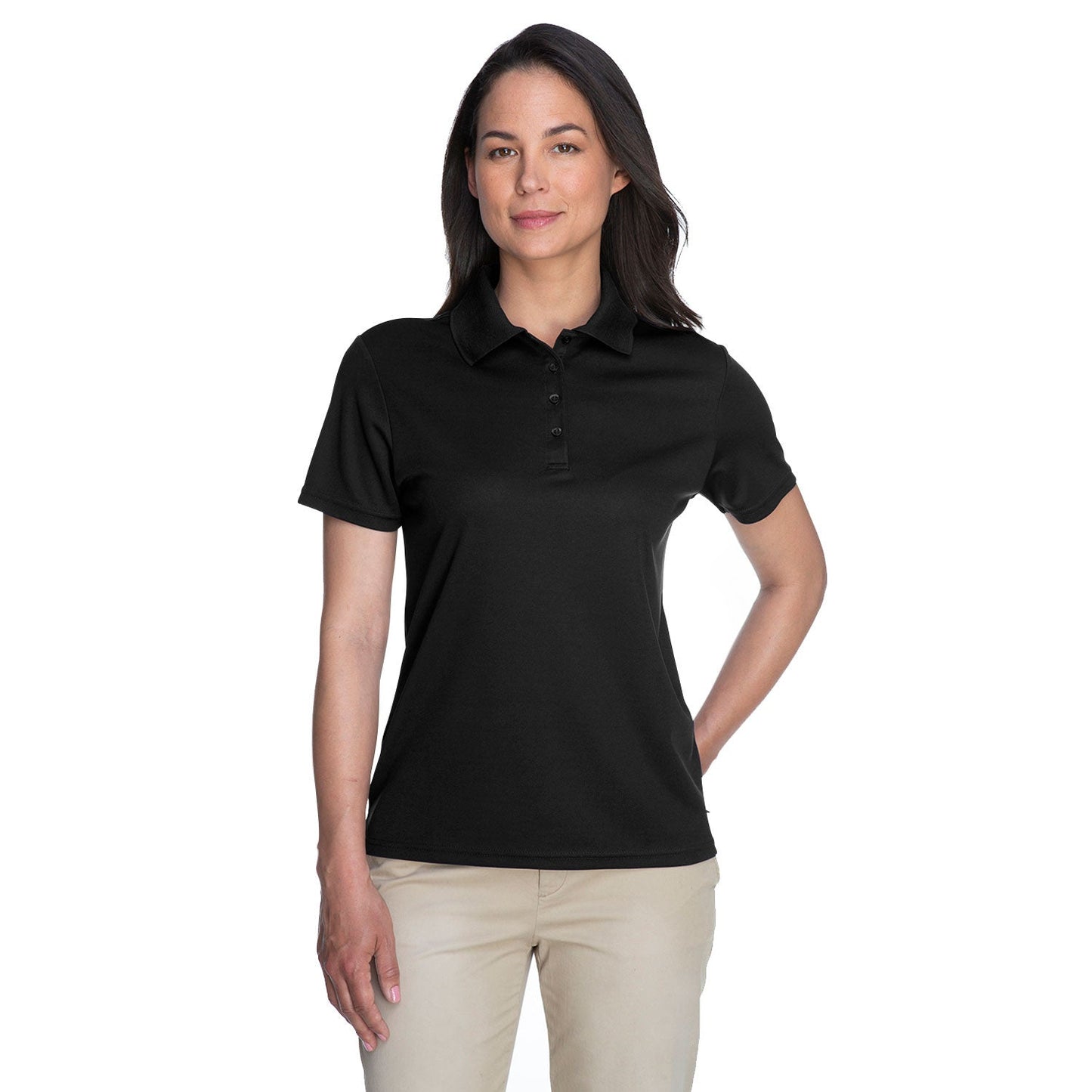 Black Polo Shirt - Core 365 - Performance Pique