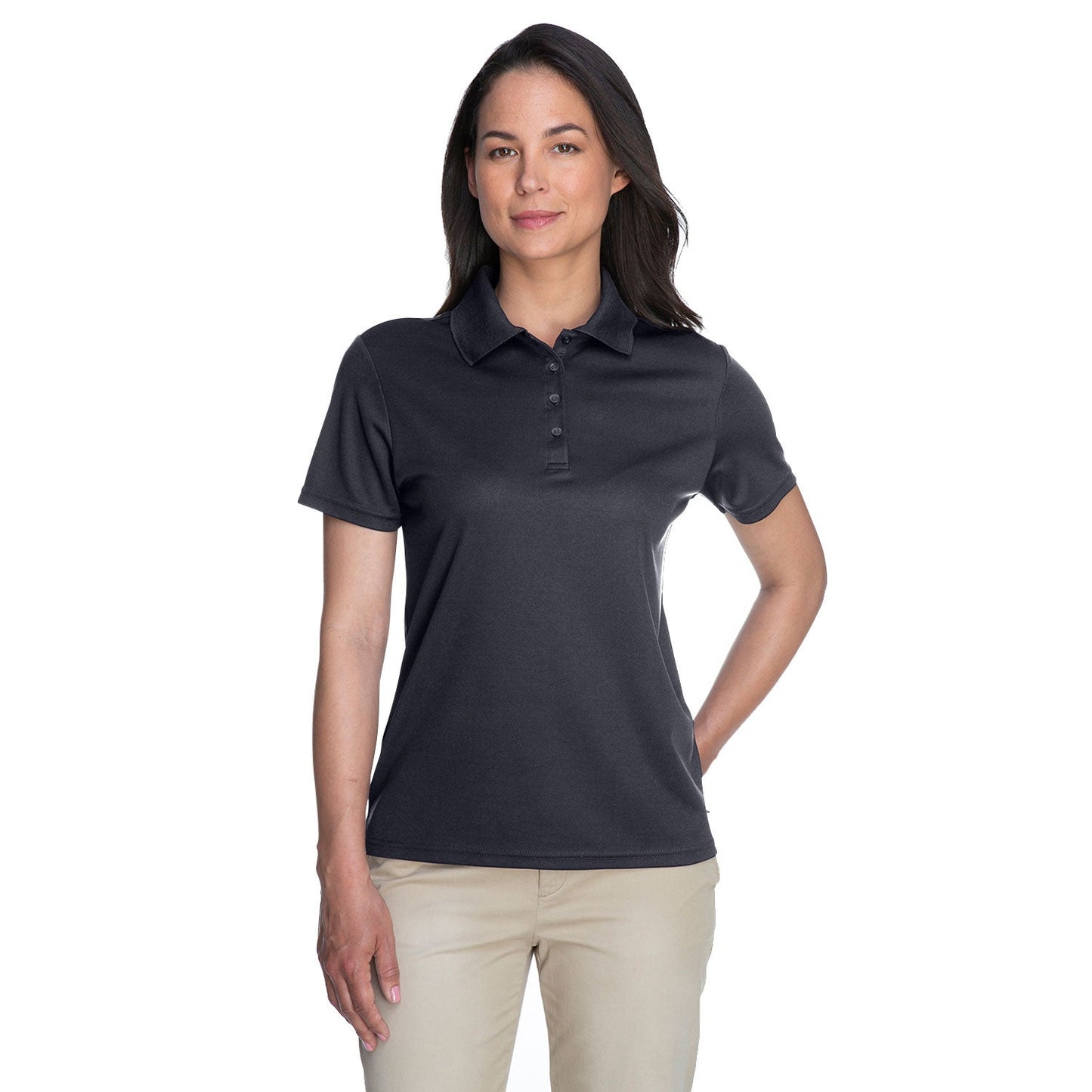 Black Polo Shirt - Core 365 - Performance Pique