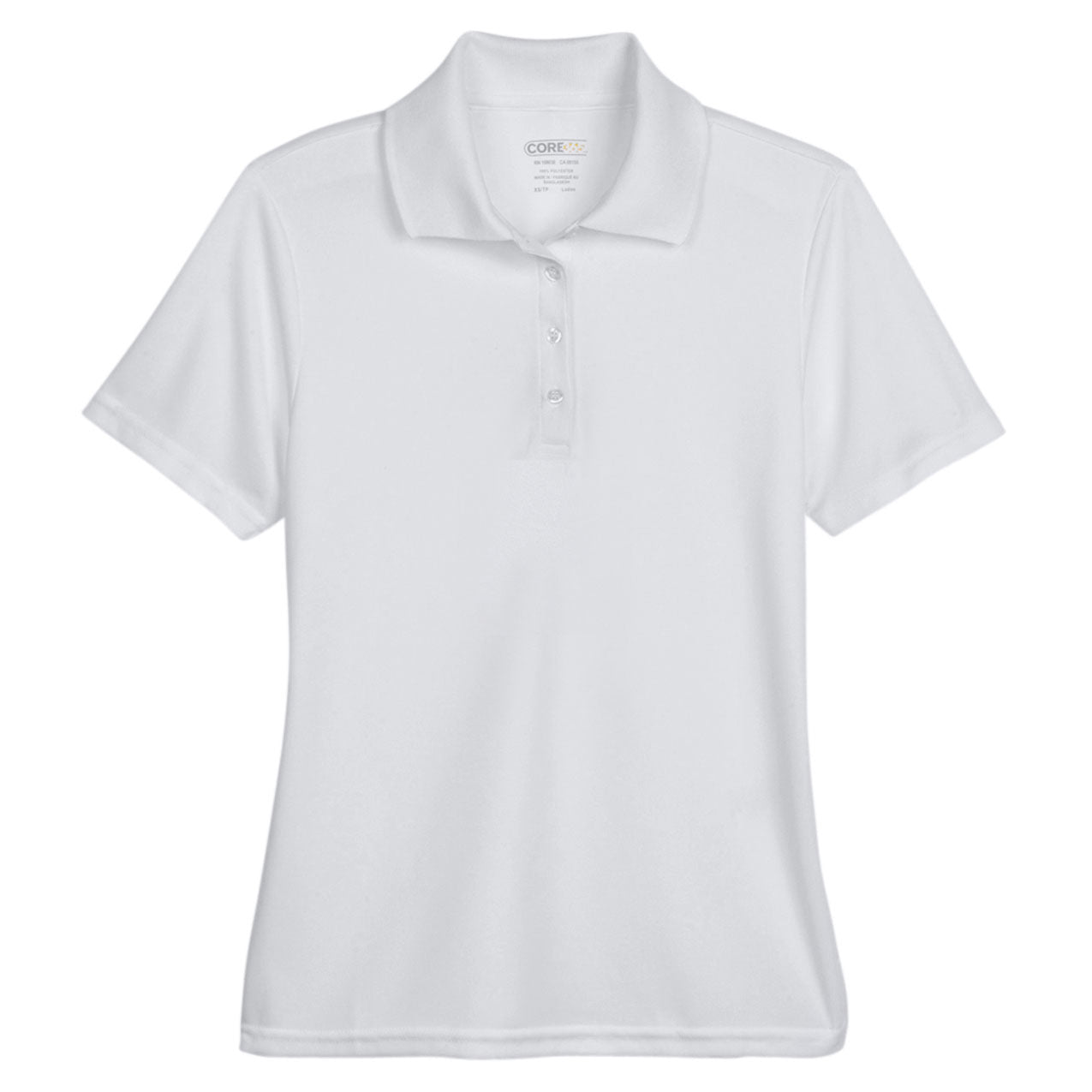 Black Polo Shirt - Core 365 - Performance Pique