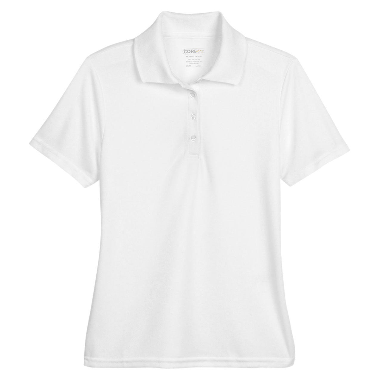 Black Polo Shirt - Core 365 - Performance Pique