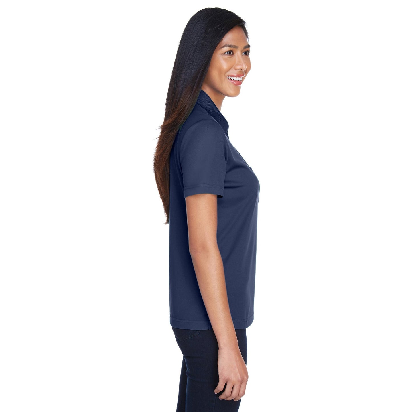 Black Polo Shirt - Core 365 - Performance Fabric