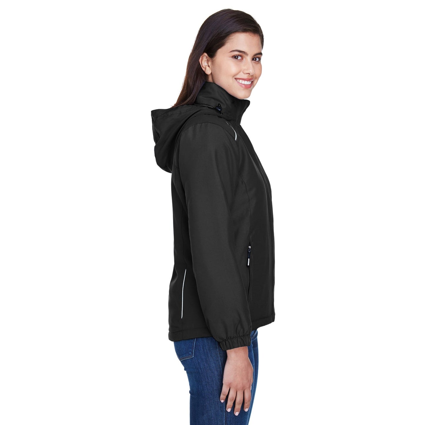 Black Insulated Jacket - Core 365 - Soft Warmth