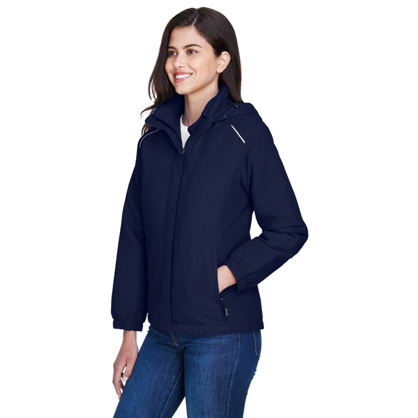 Black Insulated Jacket - Core 365 - Soft Warmth