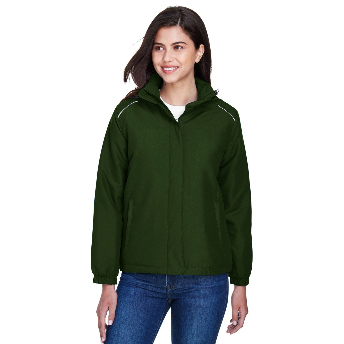 Black Insulated Jacket - Core 365 - Soft Warmth