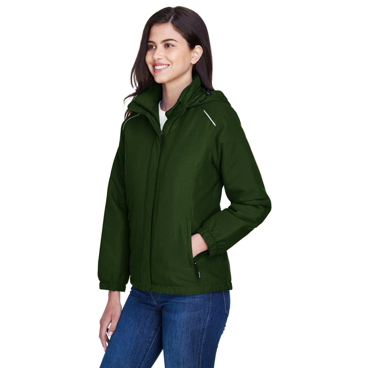 Black Insulated Jacket - Core 365 - Soft Warmth