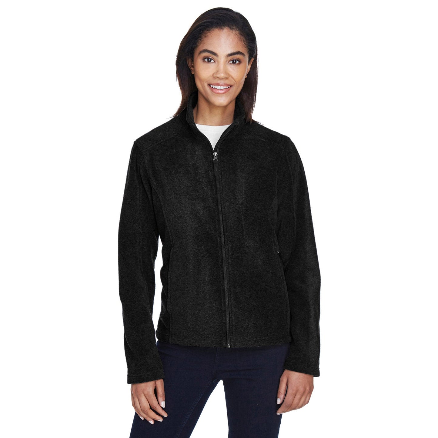 Black Fleece Jacket - Core 365 - Comfortable Design