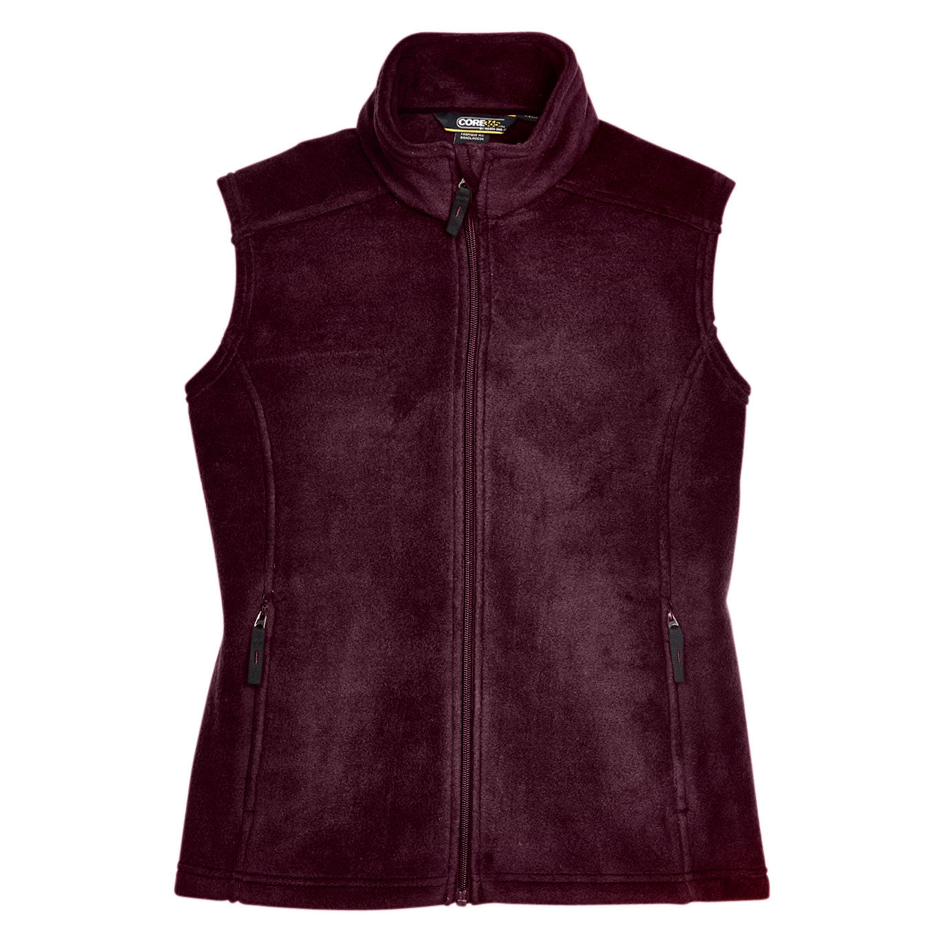 Black Fleece Vest - Core 365 - Warm Chin Guard - Cozy Wear