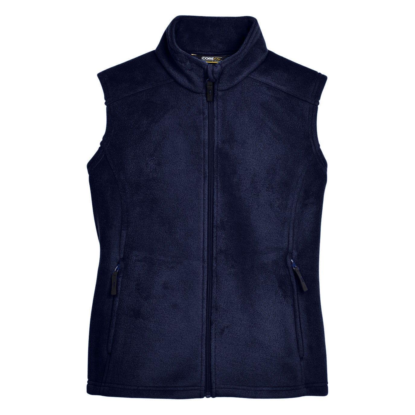 Black Fleece Vest - Core 365 - Warm Chin Guard - Cozy Wear