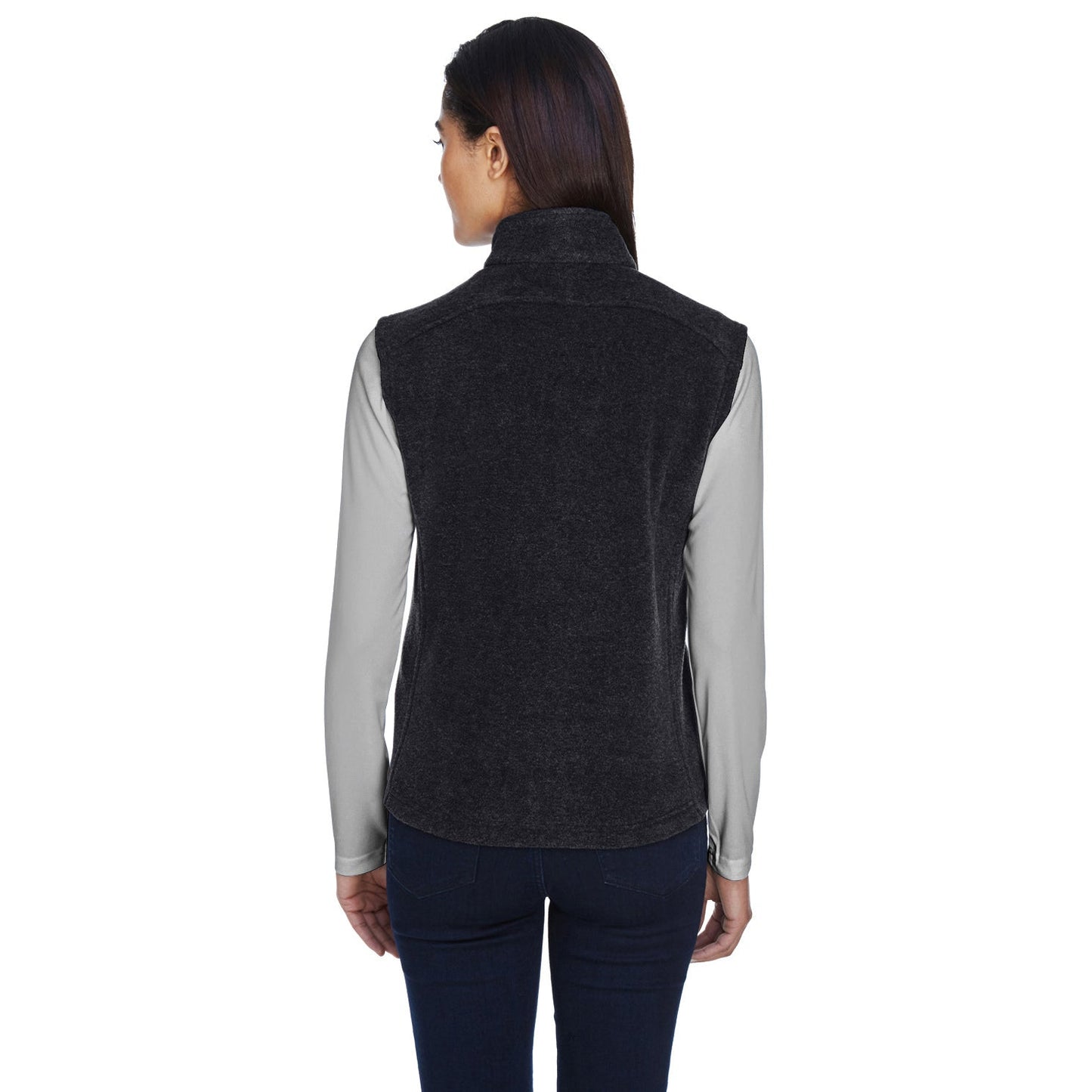 Black Fleece Vest - Core 365 - Warm Chin Guard - Cozy Wear
