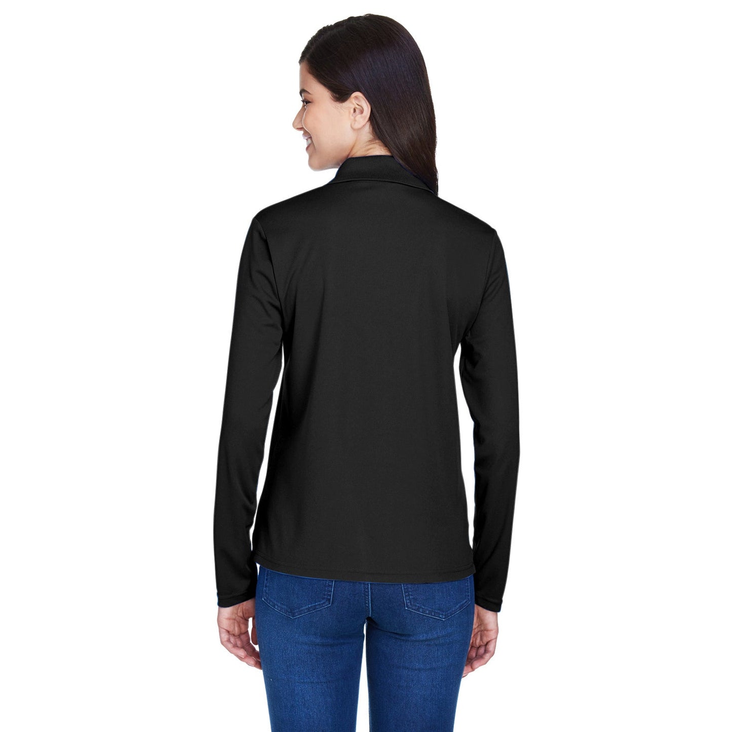 Black Performance Polo - Core 365 - Moisture-wicking