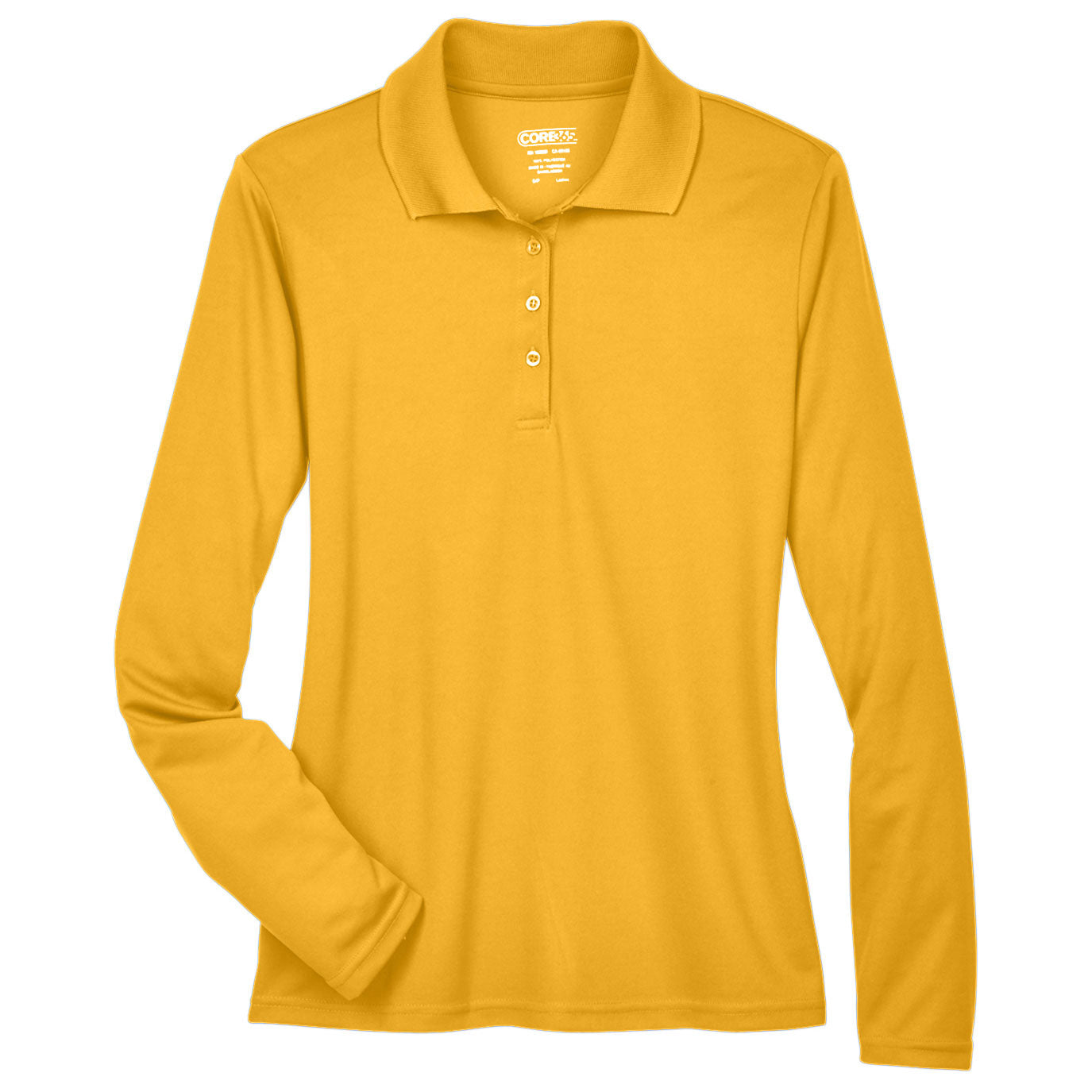 Black Performance Polo - Core 365 - Moisture-wicking