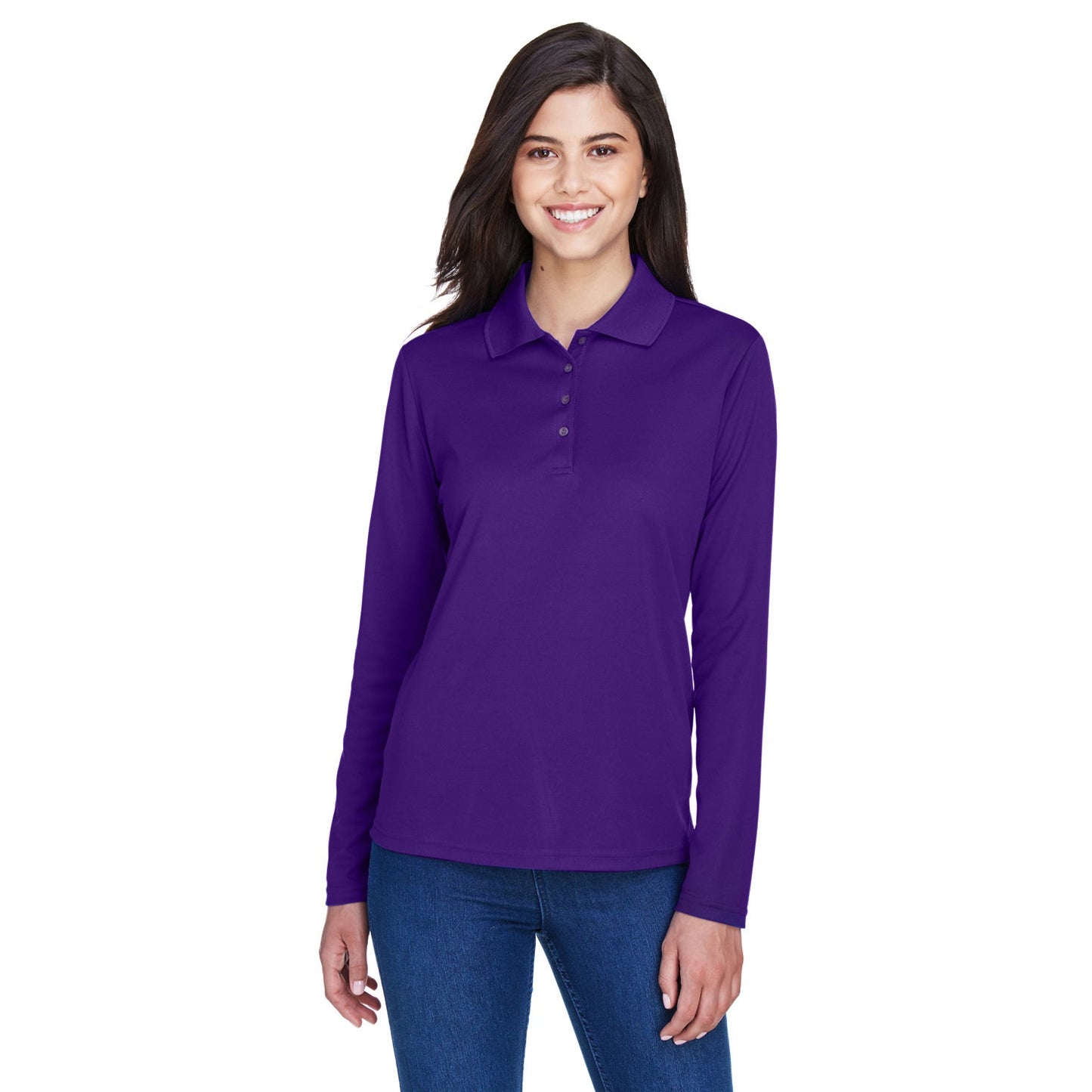 Black Performance Polo - Core 365 - Moisture-wicking