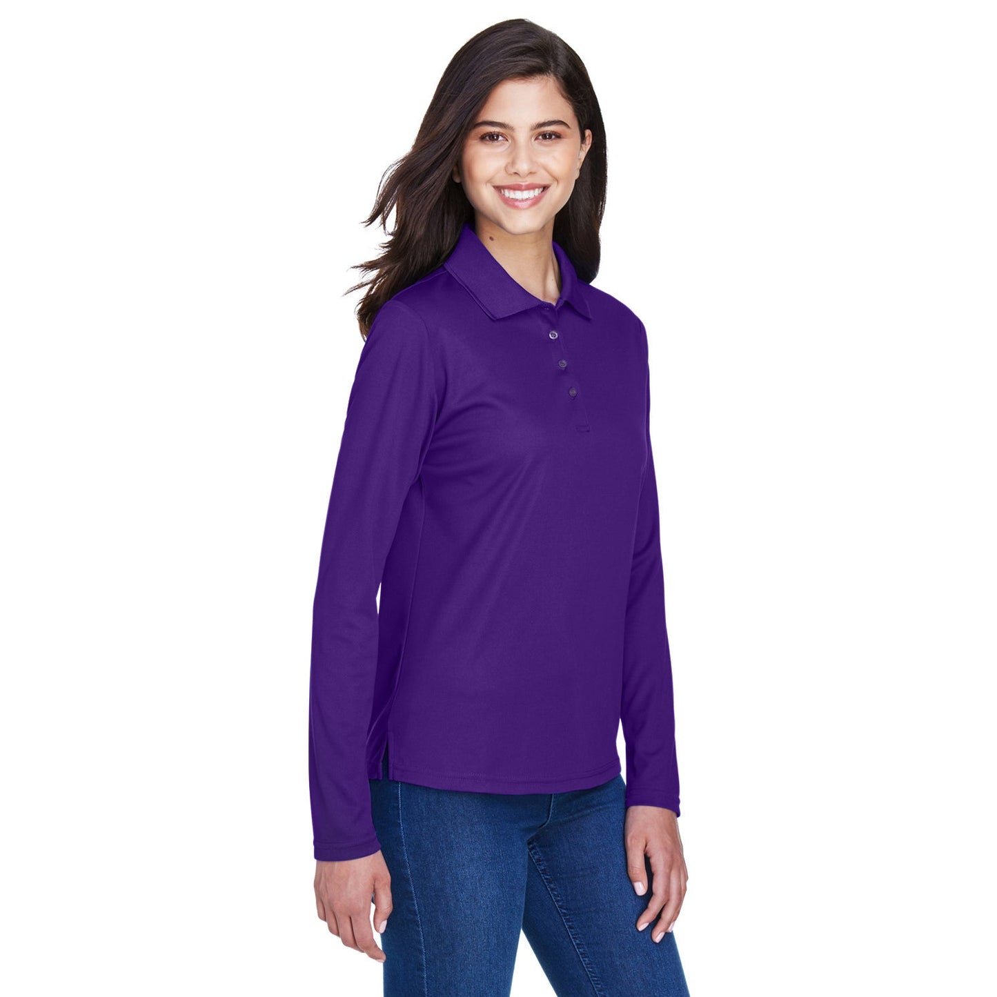 Black Performance Polo - Core 365 - Moisture-wicking