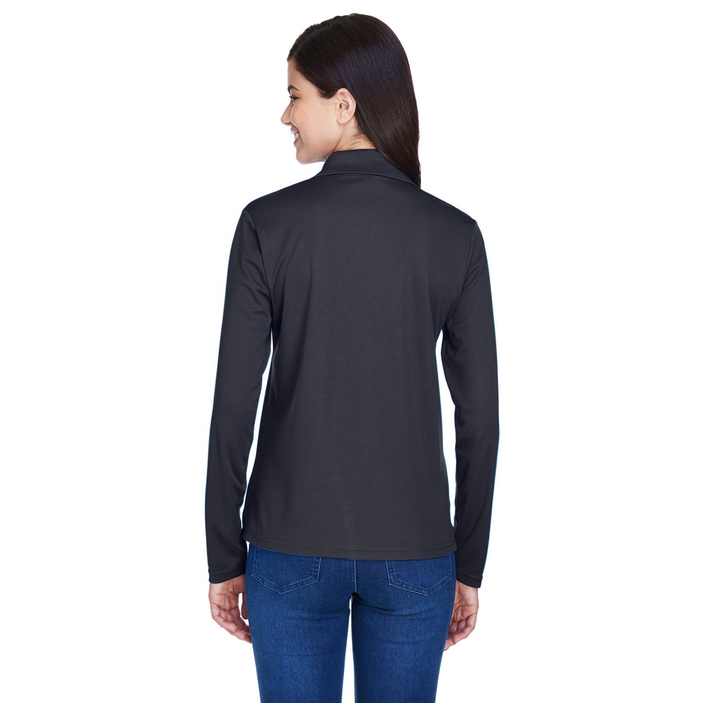 Black Performance Polo - Core 365 - Moisture-wicking