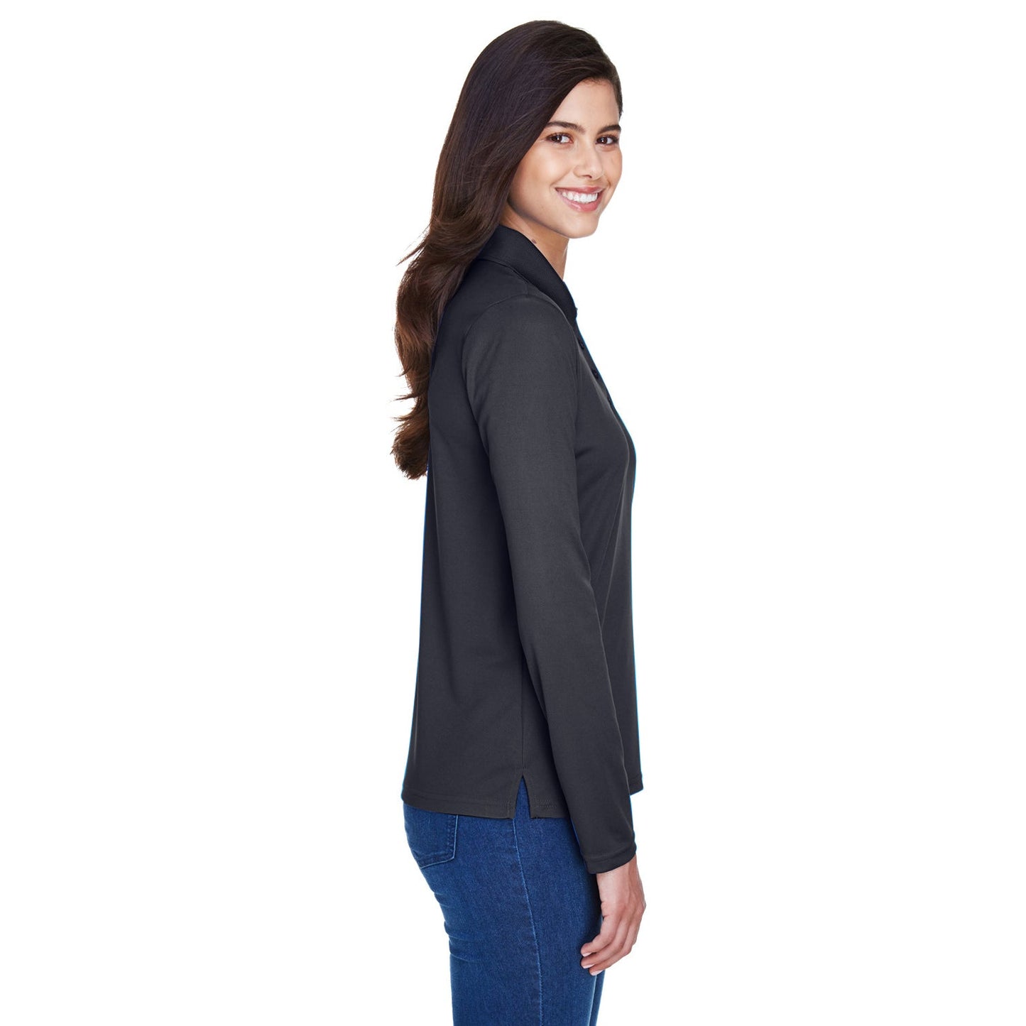 Black Performance Polo - Core 365 - Moisture-wicking