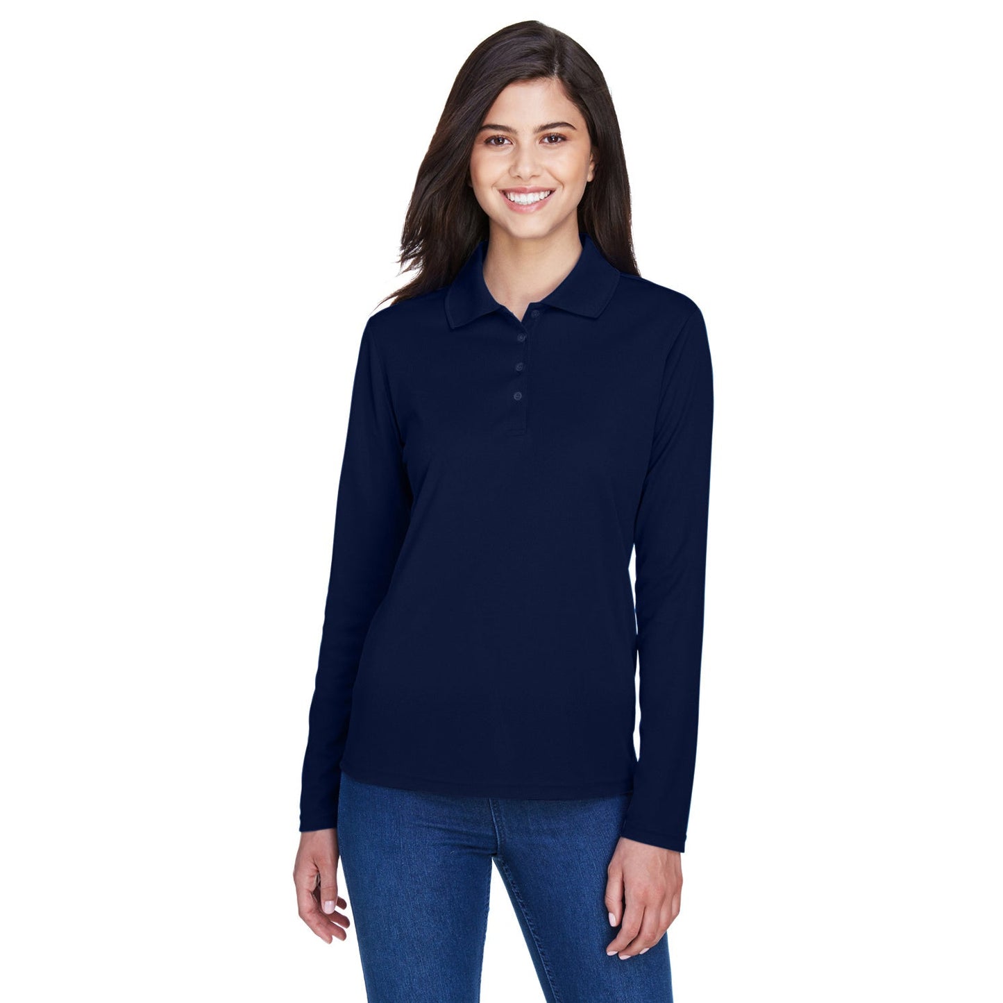 Black Performance Polo - Core 365 - Moisture-wicking